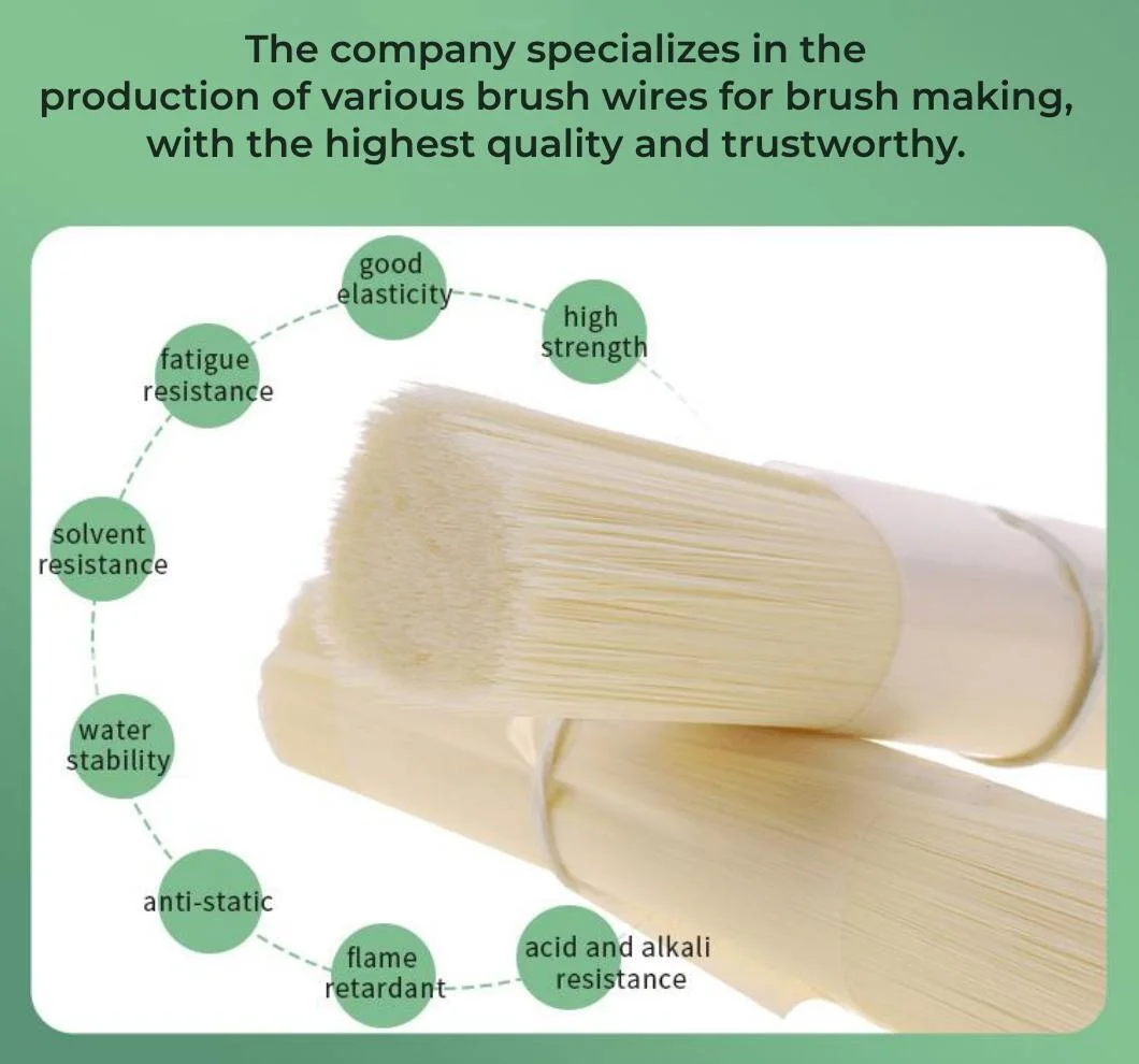 Paint Brush Making Material Plastic Bristles Pet Filaments Plastic Monofilament with Durable Anti-Drop Bristles