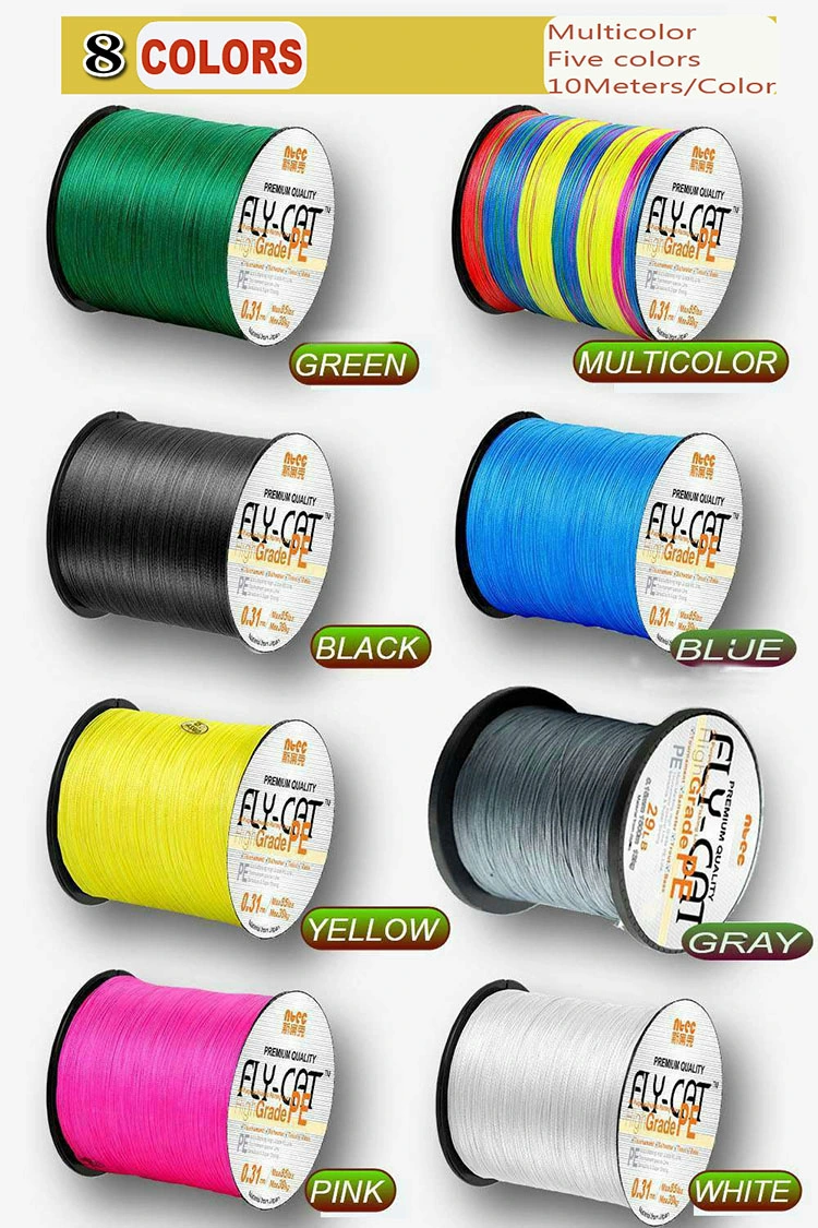 30lb 45lb 50lb 65lb Colorful Carp Fishing Line PE Braided Fishing Line