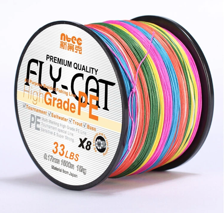 30lb 45lb 50lb 65lb Colorful Carp Fishing Line PE Braided Fishing Line